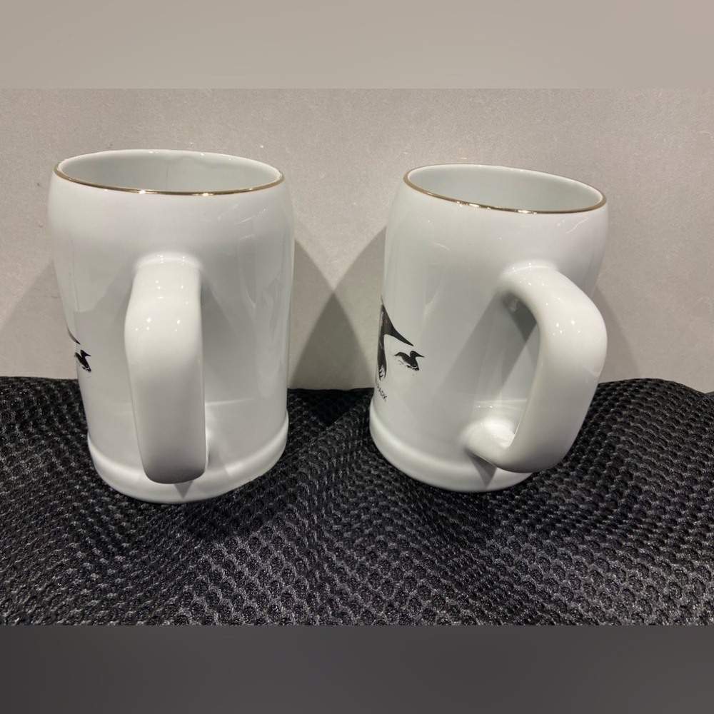 Set Of 2 Canada Loon Gold Rim Algonquin Park Canada Souvenir Mugs - Picture 6 of 9